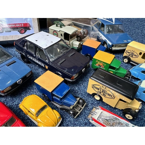 1493 - A Collection of Loose and Boxed Cars to include Corgi The London Scene, Cooper Tires 1947 Ford Sedan... 