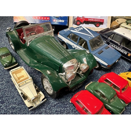 1493 - A Collection of Loose and Boxed Cars to include Corgi The London Scene, Cooper Tires 1947 Ford Sedan... 