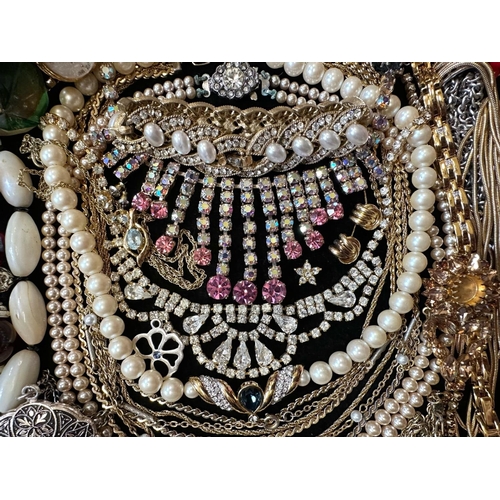 381 - Collection of Quality Costume Jewellery, including pearls, necklaces, chains, bracelets, pendants, b... 