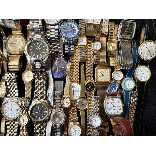 413 - Collection of Ladies & Gentleman's Wristwatches, makes to include Rotary, Sekinda, Citizen, Corvette... 