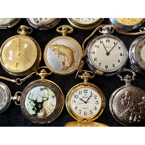 426 - Large Collection of Assorted Pocket Watches, assorted sizes, makes and designs.  Makes include Smith... 