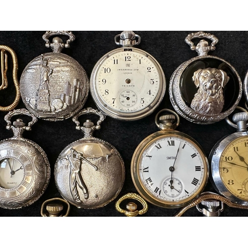 426 - Large Collection of Assorted Pocket Watches, assorted sizes, makes and designs.  Makes include Smith... 