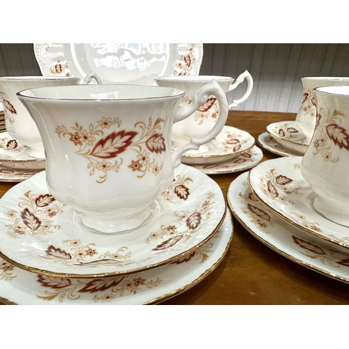 685 - Royal Kent Bone China Set, comprising six cups, saucers and side plates, six dinner plates, and six ... 