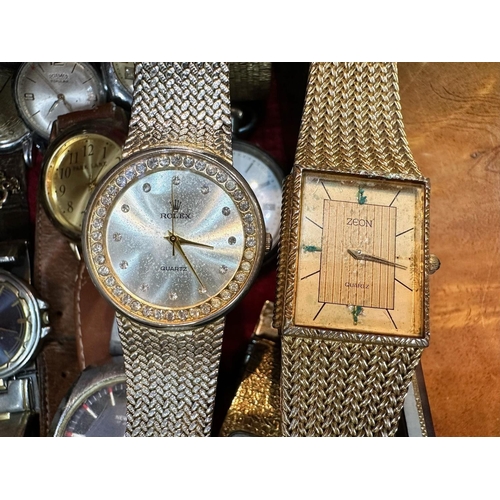 416 - Collection of Ladies & Gentleman's Wristwatches, makes to include 4 Jewels, CWC, Jaquet Droz, Newmar... 