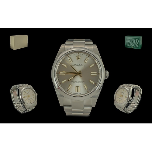 3 - Rolex - Gents Steel Superior Oyster Perpetual Chronometer Wrist Watch - Large Size. Model Ref 124300... 