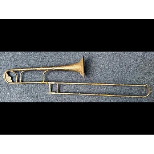 1131 - Trombone in poor condition, as found.