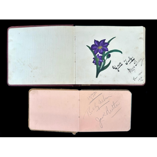 1452 - Early 20th Century Doodle Book containing sketches, together with an autograph book from 1920/30s.