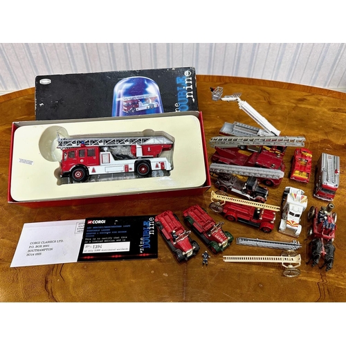 1515 - Corgi Die Cast Model Hereford & Worcester Fire Brigade Engine, No. CC10305, boxed, together with a c... 