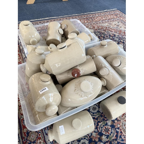 1554 - Collection of Stone Hot Water Bottles, approx 30 in total, various brand names.