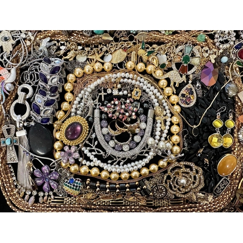 401 - Collection of Quality Costume Jewellery, comprising beads, pearls, chains, pendants, rings, earrings... 