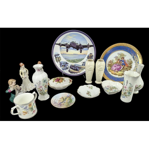 584 - Small Collection of Porcelain Items, including Royal Albert 'Old Country Roses' small dish, 6'' widt... 