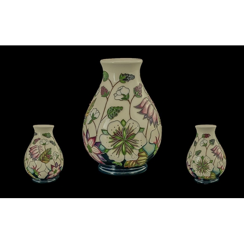 589 - Moorcroft Tubelined Vase ''Bramble Revisited'' Design, designer Alicia Amison, dated 2010, height 5.... 