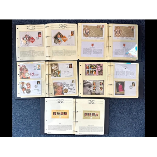 1395 - Five Albums Of Coin And First day Covers. Princess Diana And Associated.