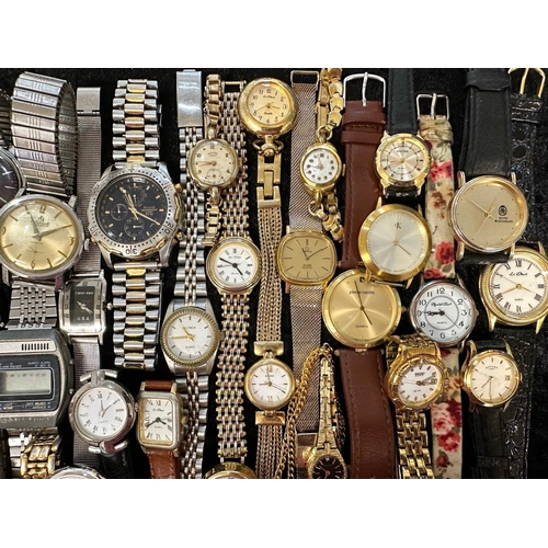 478 - Collection of Ladies & Gentleman's Wristwatches, leather and bracelet straps, makes including Skagen... 