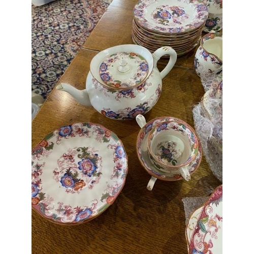 715 - Antique Cauldon China Tea Set, est. 1774, comprising cups, saucers, tea pot, milk jugs, sugar bowls,... 