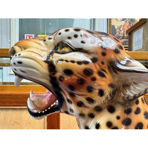 1006 - Italian Style Fireside Model of a Leopard, realistically modelled, height 36''.