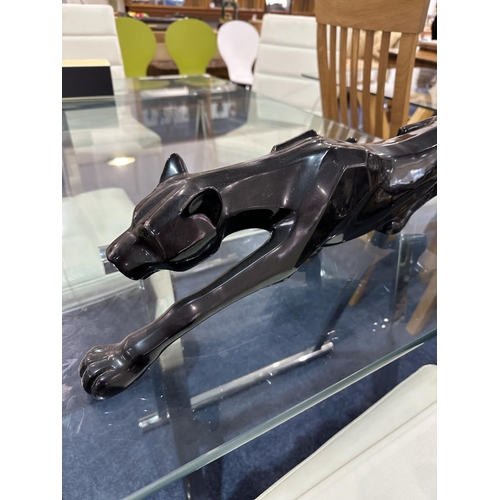 1016 - A Decorative Modern Panther Figure, Nicely Sculptured. Length Approx 30 Inches.