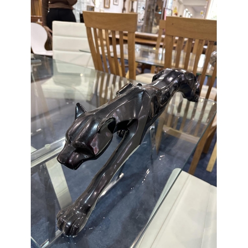 1016 - A Decorative Modern Panther Figure, Nicely Sculptured. Length Approx 30 Inches.