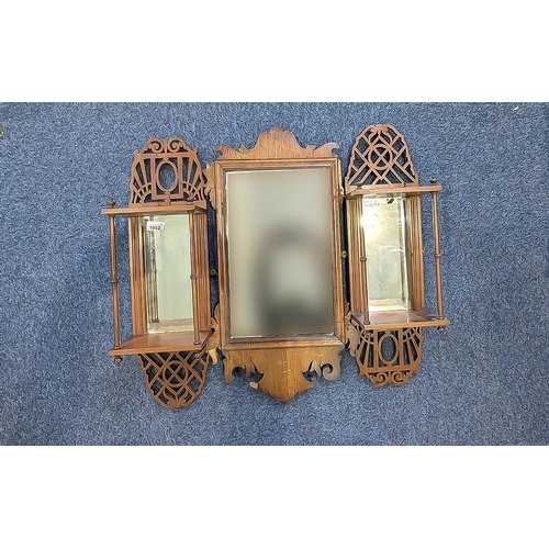 1052 - Small Collection of Furniture, to include a Regency wall mirror a/f, two Victorian mirror back wall ... 