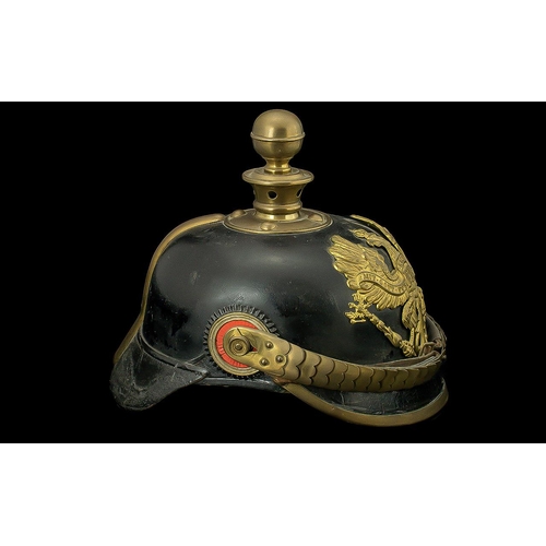 1301 - Prussian - Pickelhaube Officers Field Artillery Regiment - General Field Marshal Graf Walersee, Date... 