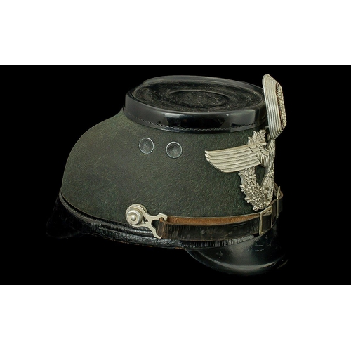 1304 - German World War II  - 111 Reich ( Nazi ) Police Polizel Helmet, In Very Good Condition and Complete... 