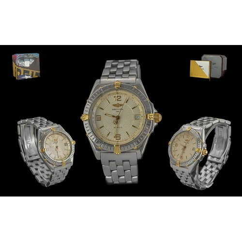 151 - Breitling Wings 1884 Gents Automatic Steel Wrist Watch, Ref No 10050L, Serial Number 7233, Date of P... 