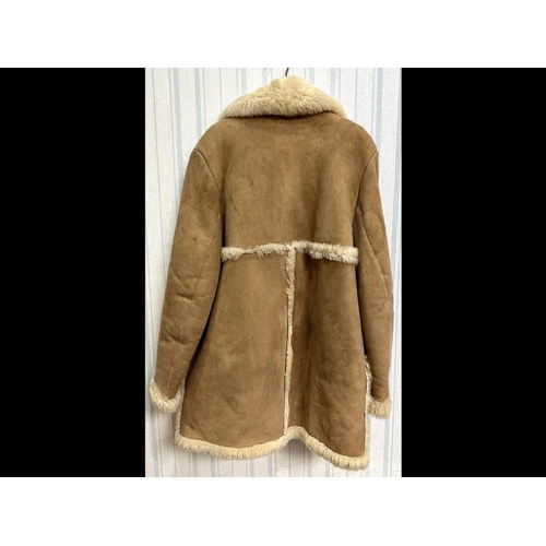 1534 - Gent's Sheepskin Jacket by Bailys of Glastonbury, button front, patch pockets, collar and reveres.  ... 