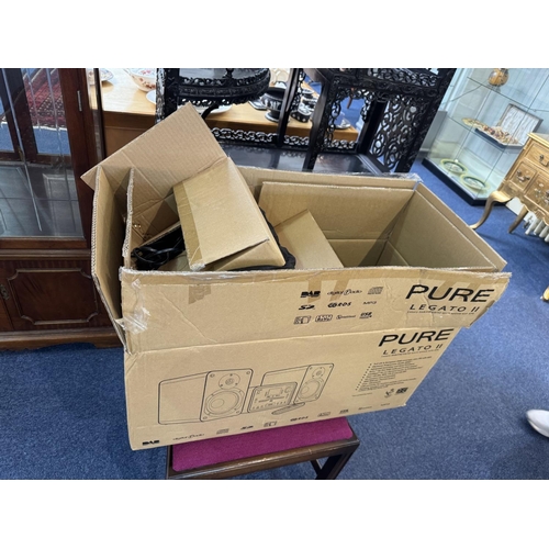 1575 - Pure Legato II Sound System in cherry, unopened in box. Hi Fi System.