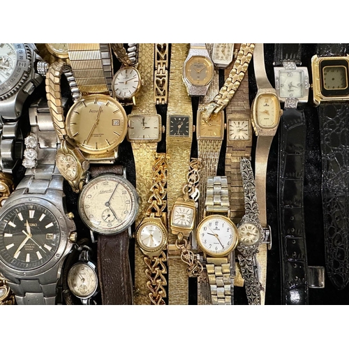 454 - Collection of Ladies & Gentleman's Wristwatches, leather and bracelet straps, assorted makes and sty... 