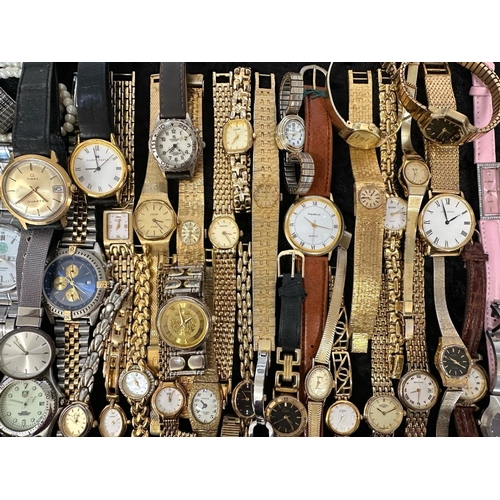 463 - Collection of Ladies & Gentleman's Wristwatches, leather and bracelet straps, assorted makes includi... 