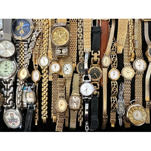 463 - Collection of Ladies & Gentleman's Wristwatches, leather and bracelet straps, assorted makes includi... 