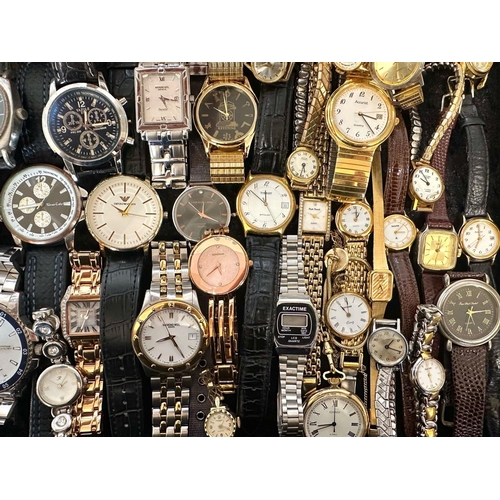 470 - Collection of Ladies & Gentleman's Wristwatches, bracelet and leather straps, assorted makes includi... 