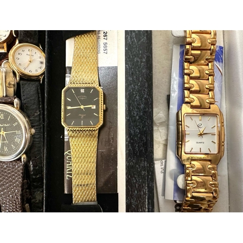 470 - Collection of Ladies & Gentleman's Wristwatches, bracelet and leather straps, assorted makes includi... 