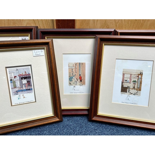 946 - Geoff W Birks - A Collection of Five Framed Prints, limited editions, titled 'That's a Birdie Alrich... 