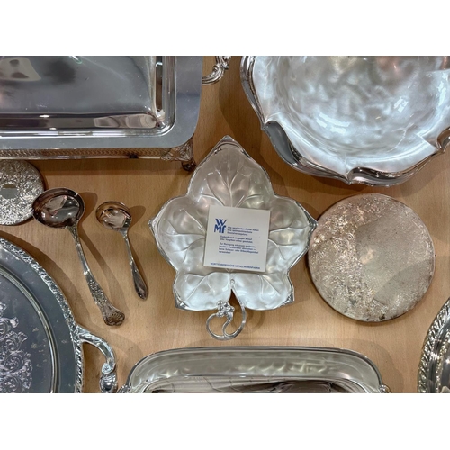 1235 - Two Boxes of Quality Silver Plated Ware, mostly new and unused, includes two lidded glass oblong Pyr... 