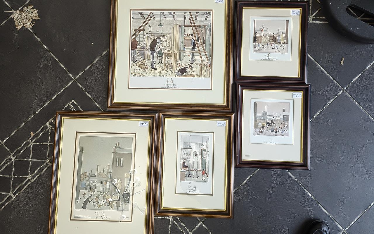 Geoff W Birks A Collection of Five Framed Prints, limited editions