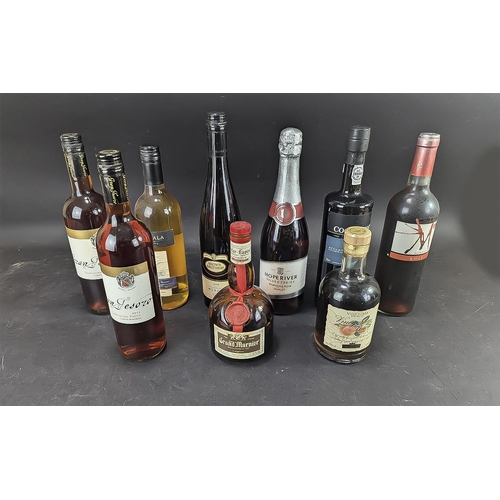 1434 - Collection of Wines & Liqueurs, comprising of Brown Bros Muscat, Murveidro Rose, 2 x Gras Tesoro Ros... 