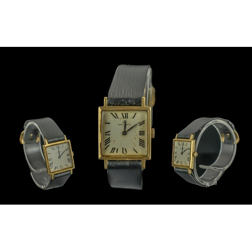 392 - LAdies 18ct Gold Baume & Mercier Wristwatch, engraved back Buzz Buzz Buzz, manual wind ticking, not ... 