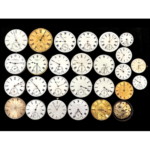 399 - Collection of Assorted Quality Watch Faces, assorted makes including Elgin, Trojan, Verity, Waltham,... 