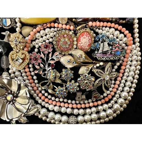 407 - Collection of Quality Costume Jewellery, comprising pearls, chains, beads, bracelets, brooches, ring... 