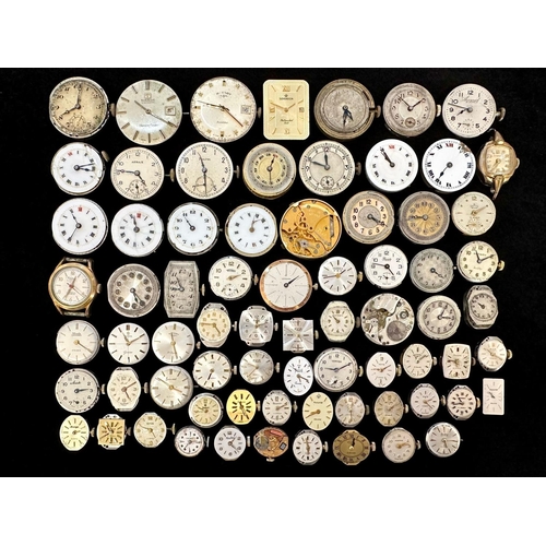 447 - Collection of Assorted Quality Watch Faces, assorted makes including Tissot, Precista, Rotary, Garra... 