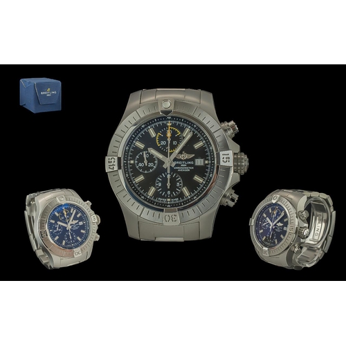 49 - Breitling 1884 - Gents Chronometre ' Avenger ' Chronograph 45 Automatic Stainless Steel Wrist Watch ... 