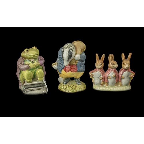 584 - Collection of ( 4 ) Beswick Beatrix Potter Figures. All Fully Stamped. Includes 1/ Mrs Tittlemouse c... 