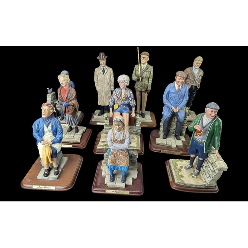 605 - Last of the Summer Wine - Complete Set of Figures from the BBC Programme, by Danbury Mint, comprisin... 