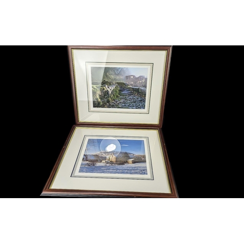 976 - Three Steven Townsend Limited Edition Signed & Numbered Prints, comprising a cottage and mountain sn... 