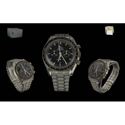 112 - Omega - Speed Master Professional Chronograph Gents Stainless Steel Wrist Watch. Ref no 03590-50-00,... 