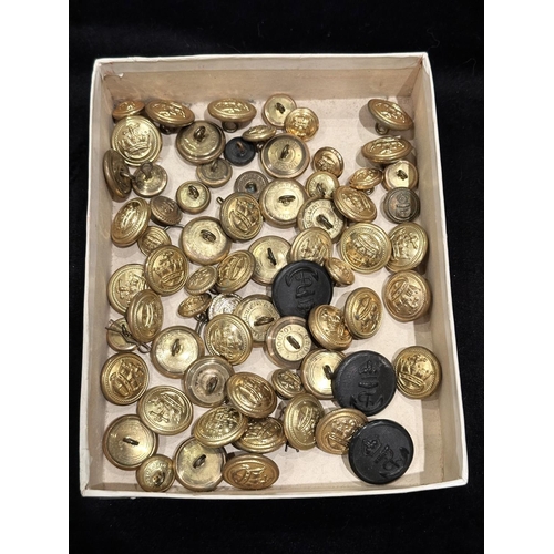 1313 - Collection of Military Brass Buttons. Good Collection - Please See Photos.