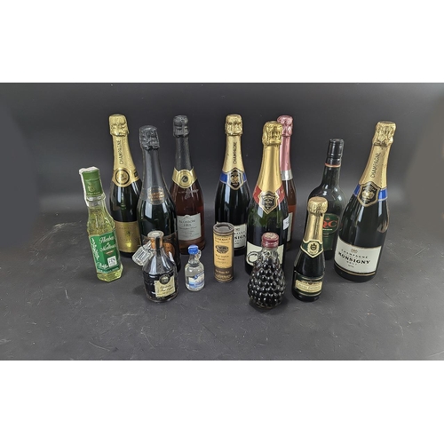 1436 - Collection of Champagne, Wine & Liqueurs, including A. Carpentier Champagne, Bollinger Champagne, an... 