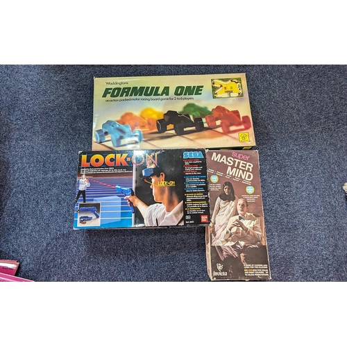 1502 - Collection of Games & Toys, comprising Mastermind, Formula One Racing Game, and Sega Lock-on Game, t... 