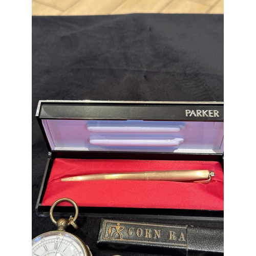 353 - Collection of Items, Includes Pocket Watches, Parker Pen In Box Bought From Oxford Street, London, C... 